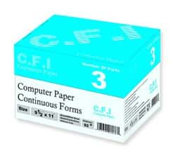 کاغذ و رول فکس و ریبون سی اف آی فرم کامپیوتری 9.5 * 11 اینچی 3 رنگ52799thumbnail